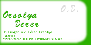 orsolya derer business card