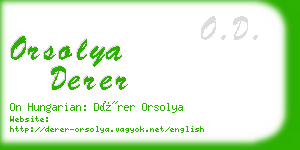 orsolya derer business card